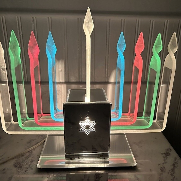 Hanukkah menorah electric