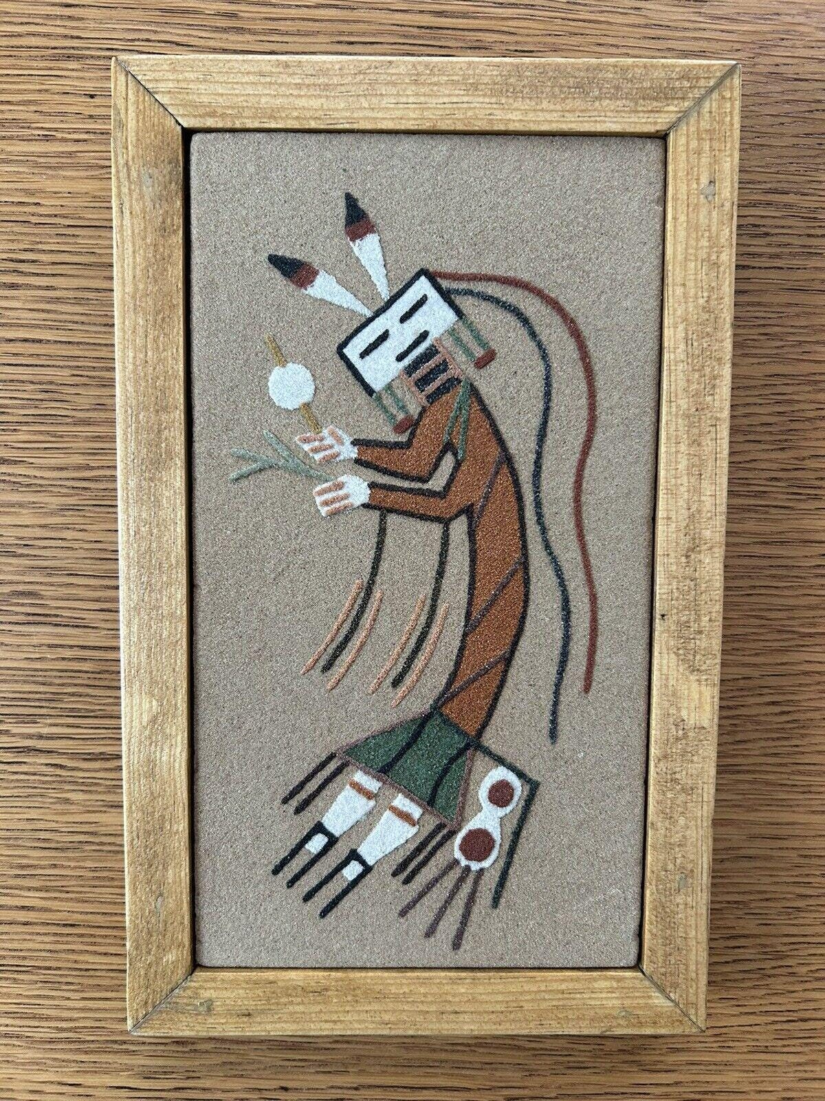 VTG ナバホ サンドアート ペインティング レインボー セレモニー 6.5