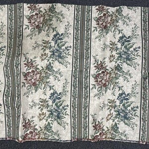 Vintage Upholstery Tapestry Fabric Large Floral 49x56 Clayton Marcus