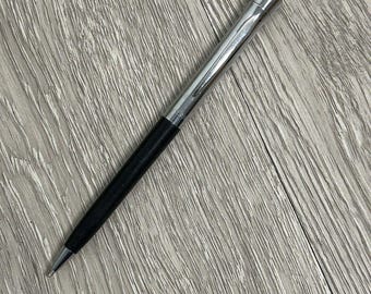 Vintage Stainless Steel GARLAND Leibherr Bubble Top Twist Ballpoint Pen DRY