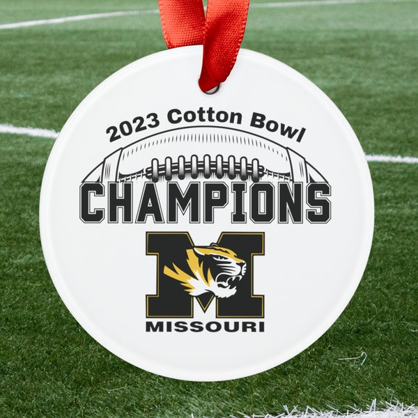 2023 Cotton Bowl Champs Missouri Tigers, Gift for college football fan or alumni, Collegiate keepsake of bowl game win for Mom or Dad