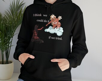 Sapphic Angel Devil Unisex Heavy Blend Hooded Sweatshirt