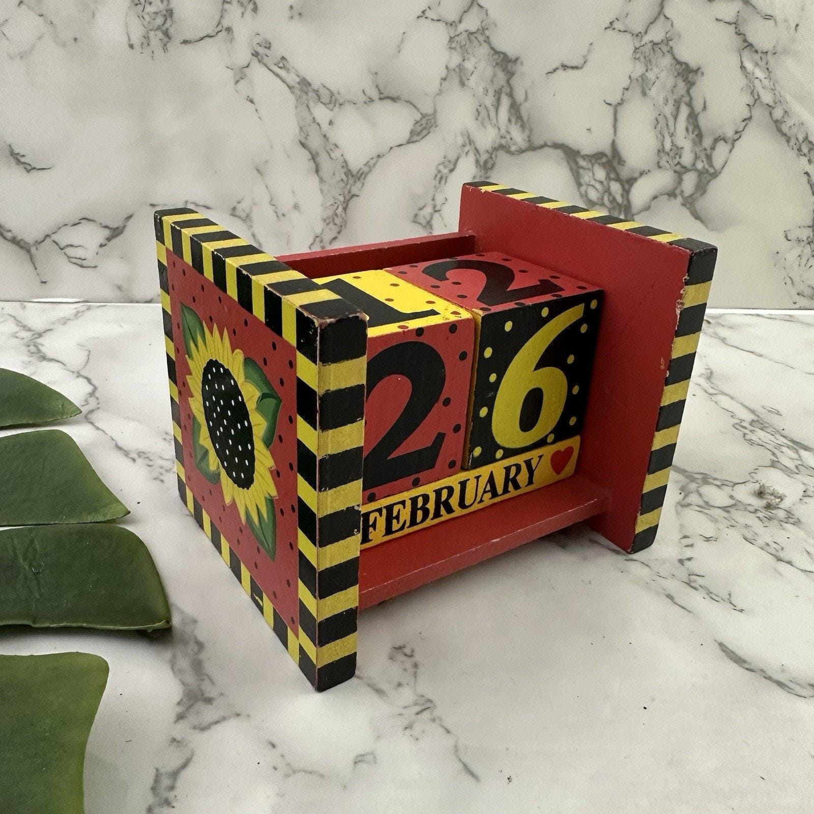 90s Wood Calendar - Etsy