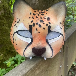 Therian cheetah cat mask