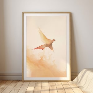 Holy Spirit, Digital Download, Spiritual Bible verse, boho artwork wall print, Modern Christian Jesus Art work, Wallart product