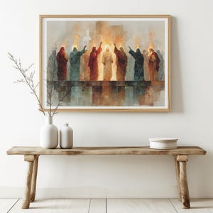 Pentecost | Holy Spirit Tongues of Fire Watercolor | Christian Wall Art ...
