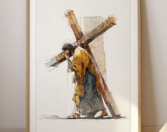 Station II Jesus tar upp sitt kors | Korsstationerna