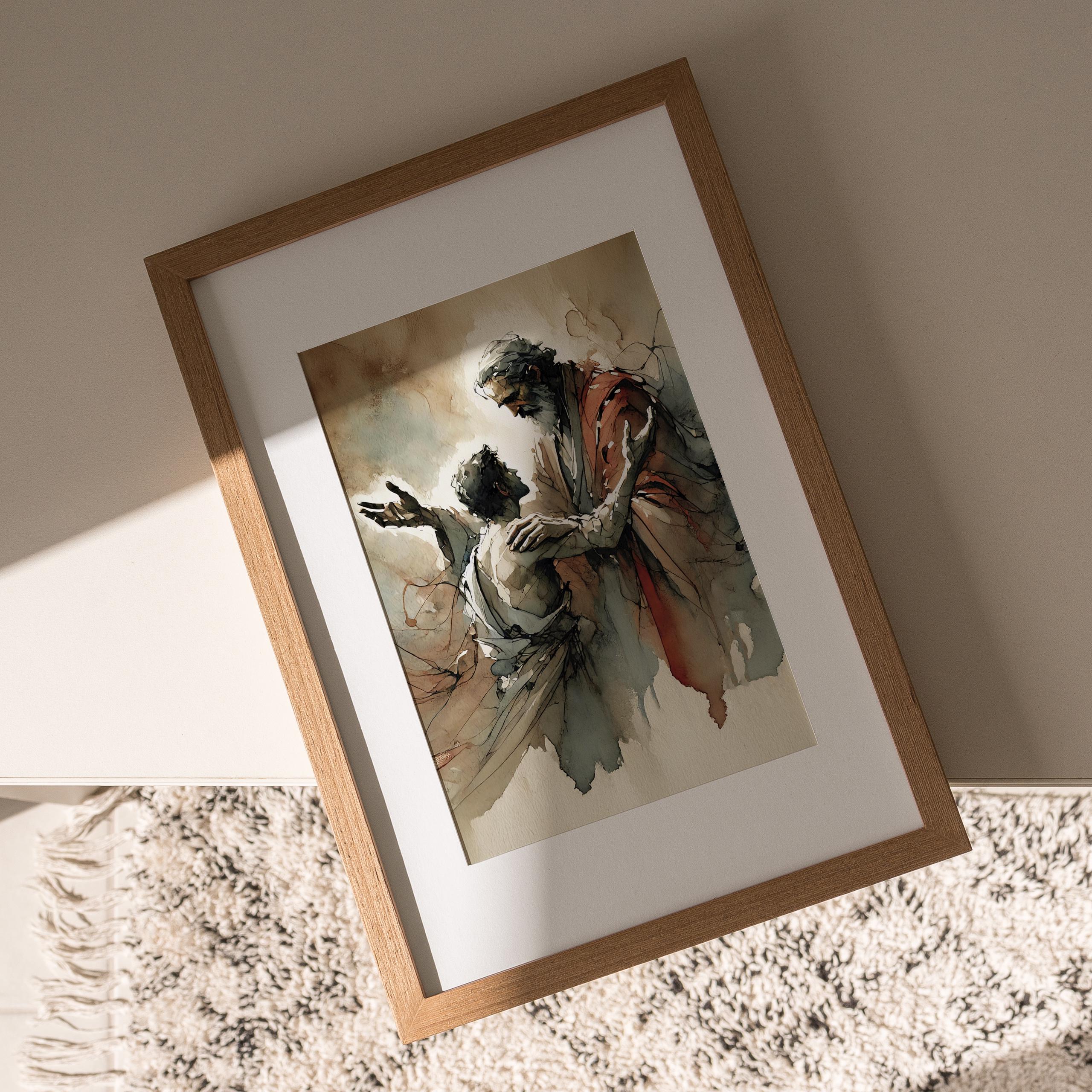 The Prodigal Son – Modern Christian Art Print of Mercy and Return - Etsy