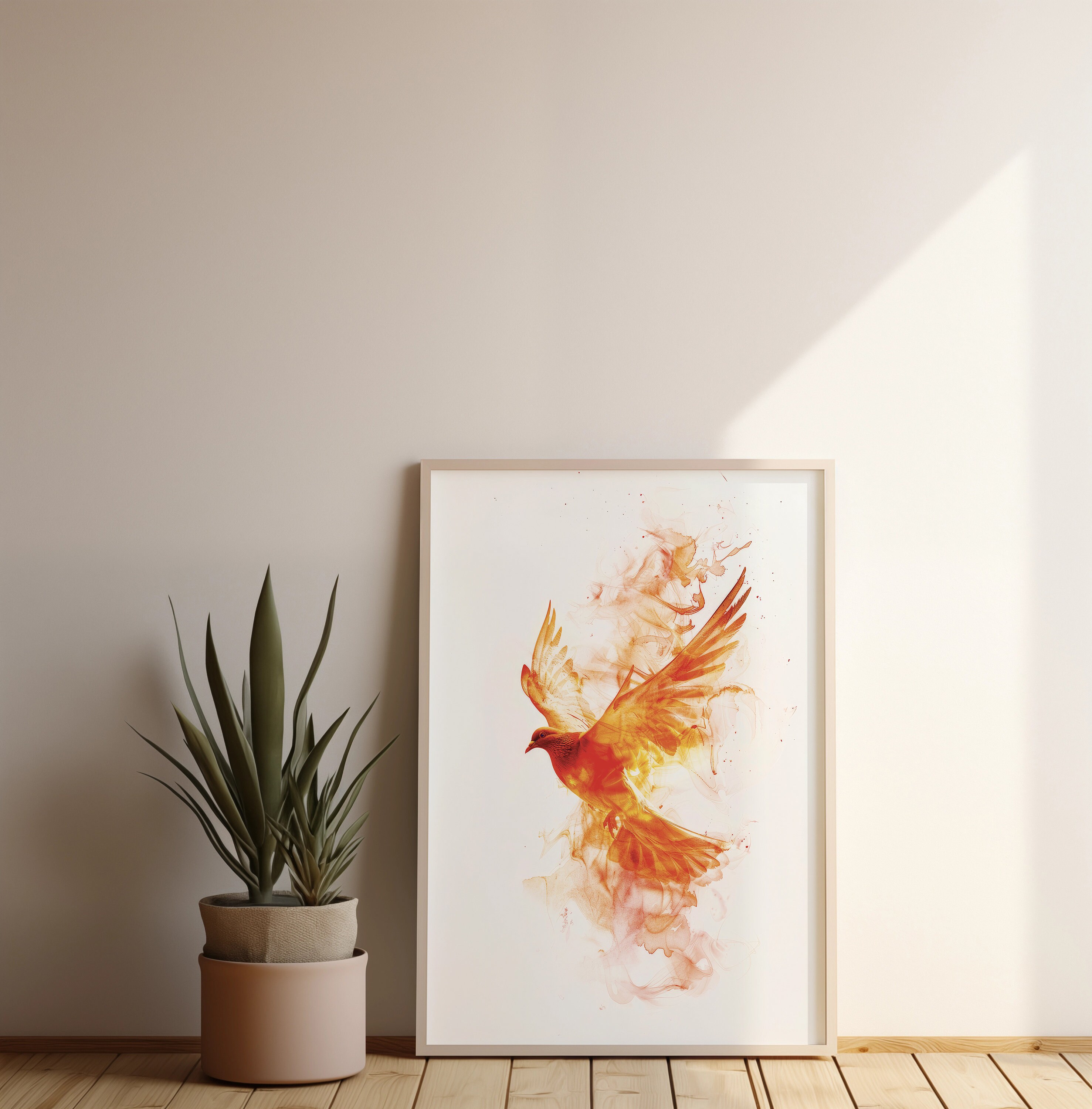 Holy Spirit Dove | Pentecost Watercolor Flame Art | Christian Wall Art ...