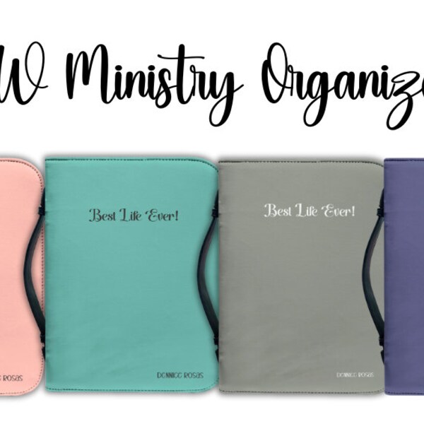 Ministry Organizer - JW Ministry - JW Pioneer - bible holder- tablet holder - tract holder - magazine holder