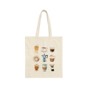 Coffee Tote, Coffee Lover Tote, Latte Tote, Coffee Addict Tote, Coffee Lover Gift, Barista Tote, Coffee Lover Bag Book Lovers Tote Book Tote