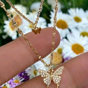 Butterfly Layered Necklace