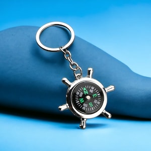 Men Compass Keychain