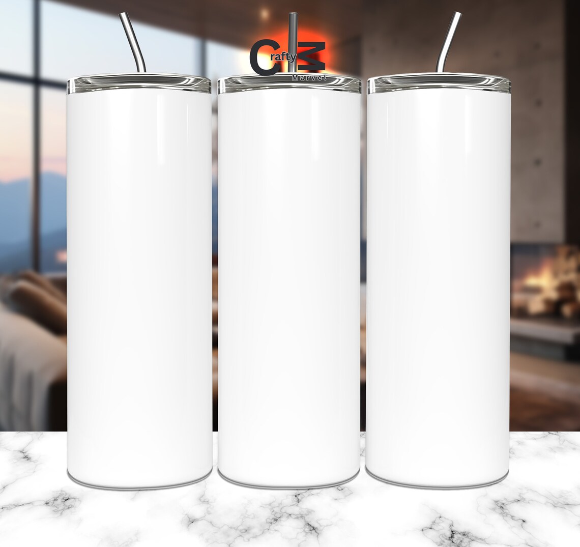 Solid White Color Tumbler, White Color Tumbler Png, White Tumbler Wrap ...