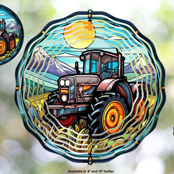 Tractor Wind Spinners Etsy