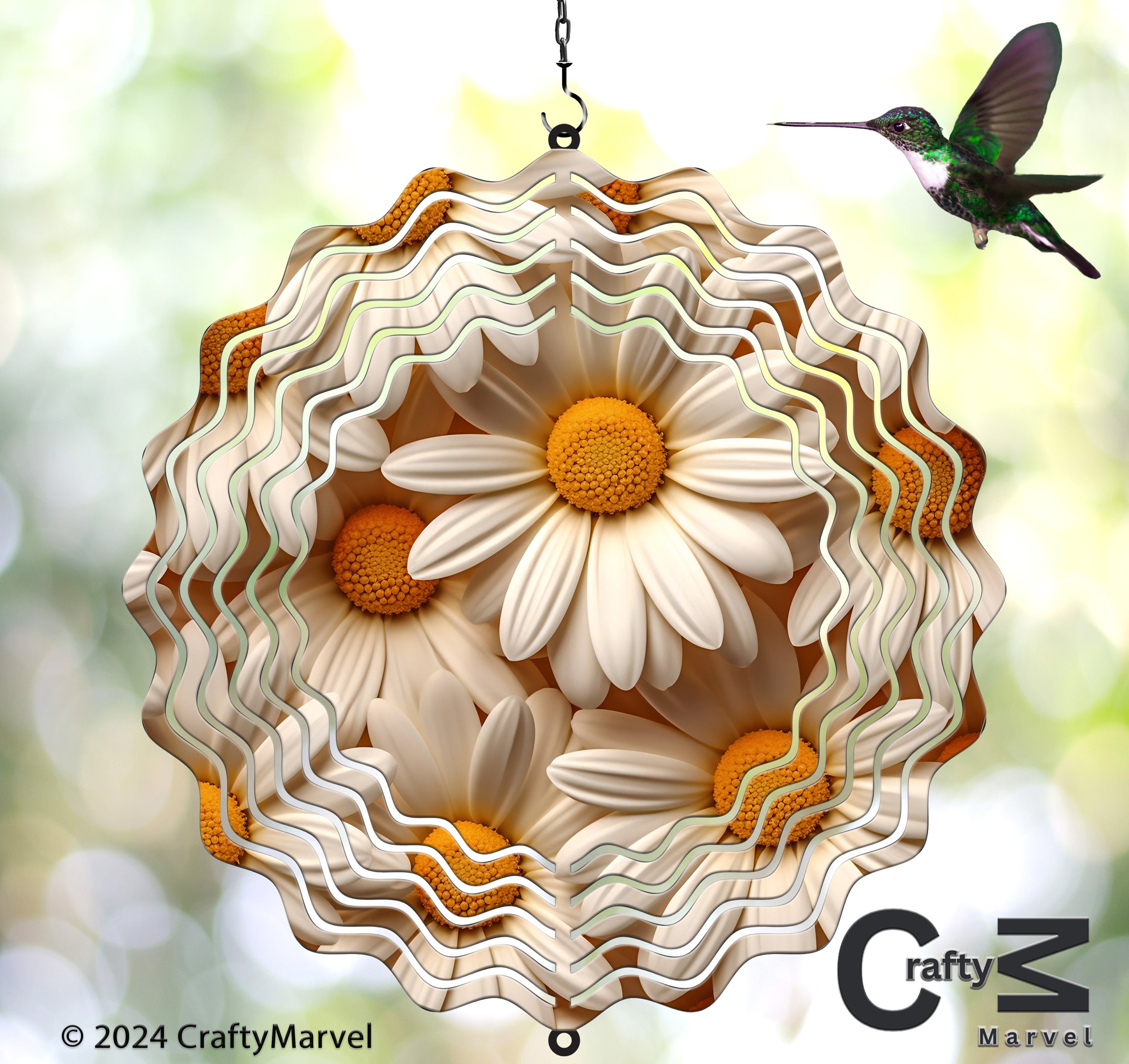 3D Sunflower Wind Twirlers PNG Sublimation Design for Garden Decor Etsy