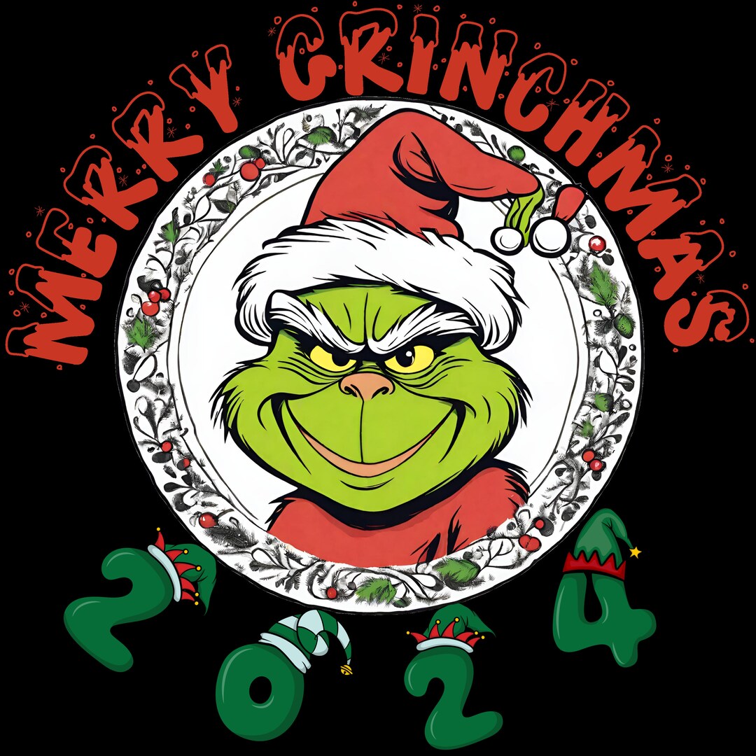 Merry Grinchmas 2025 Grinch Ornament Round Vintage Christmas Etsy UK