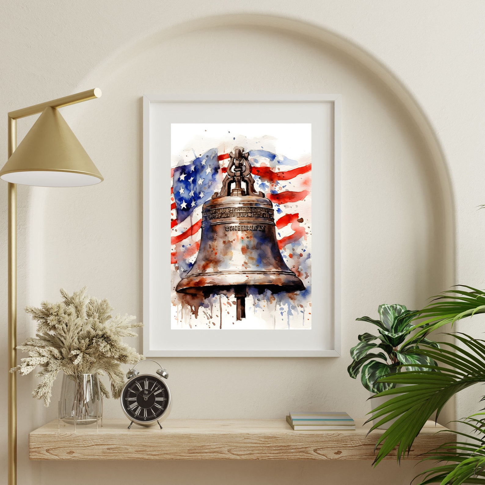Printable Wall Art Liberty Bell 4th of July Independence Day - Etsy