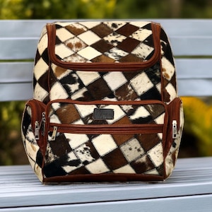 Handmade Branded Cowhide Leather Crossbody Sling Bag