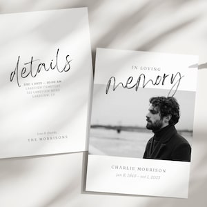 Trauerprogramm | Erinnerungs-Programm | Bestellservice | Trauerkarte | Nachruf Vorlage | Verlust des Vaters | Feier des Lebens