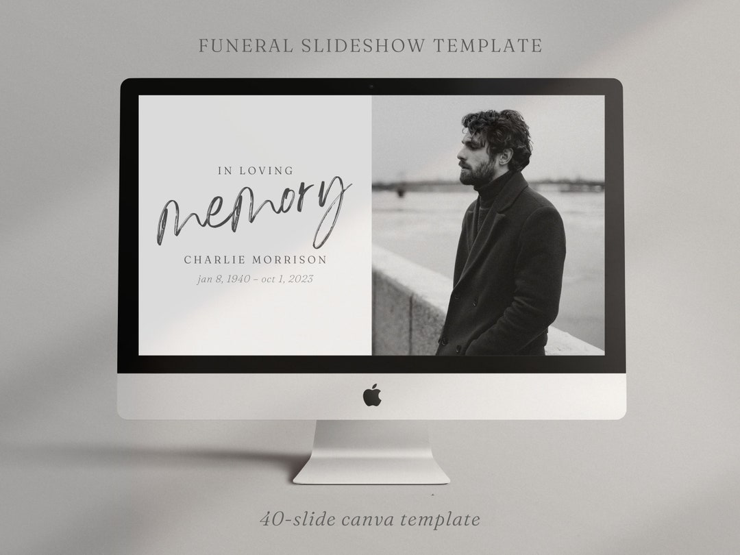 Funeral Slideshow Template Memorial Service Slideshow Canva Celebration Funeral Slideshow Template Memorial Service Slideshow Canva Celebration