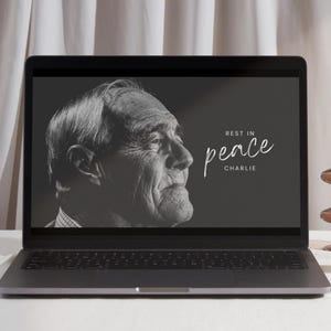 Funeral Slideshow Template | Memorial Service Slideshow Canva | Celebration of Life Presentation | Funeral Photo Tribute | Obituary Slides