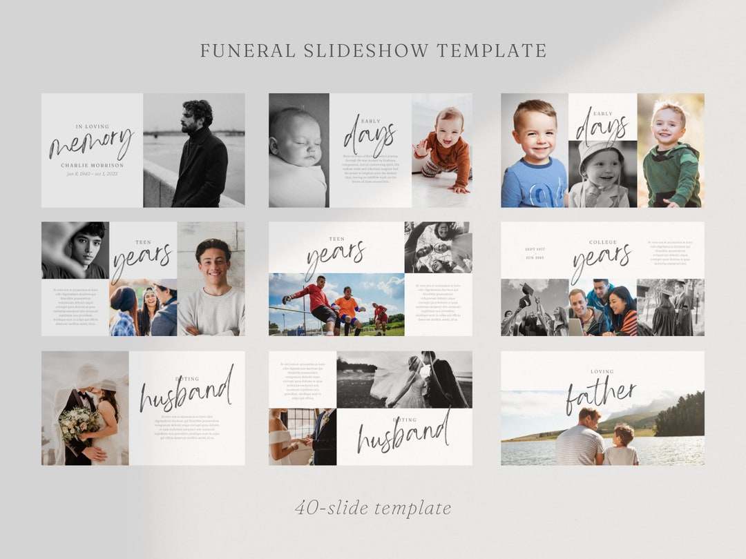 Funeral Presentation Template Memorial Service Slideshow Canva Funeral Presentation Template Memorial Service Slideshow Canva