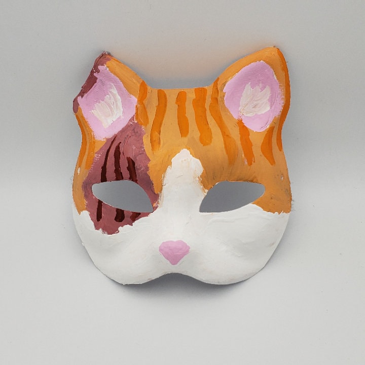 5 Pcs Therian Mask Cat Face Masquerade Halloween Masks Adults