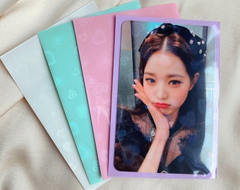 3x3 card sleeves 40 Pack 320 Pockets 6 Ring A5 Binder Sleeves,2.5x3.5 Inch Trading Card  Sleeves,Double-Sided 4 Pocket Page Protector,Ultra-Clear Kpop Photocard main image 0