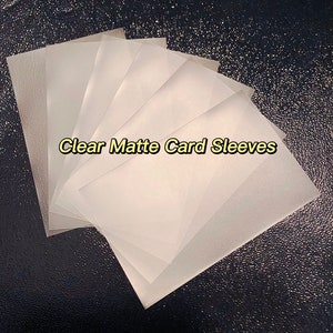 clear matte card sleeves Sleeves, Kpop Photocard Sleeve, Game Card Sleeve, Trading Card Sleeve, Mtg Card Sleeve, Penny Sleeve A perfect mix of durability and shuffle Cortex Sleeves Matte Standard Size