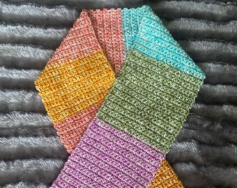 HANDMADE CROCHET SCARF! Multicolored options! All Handmade.