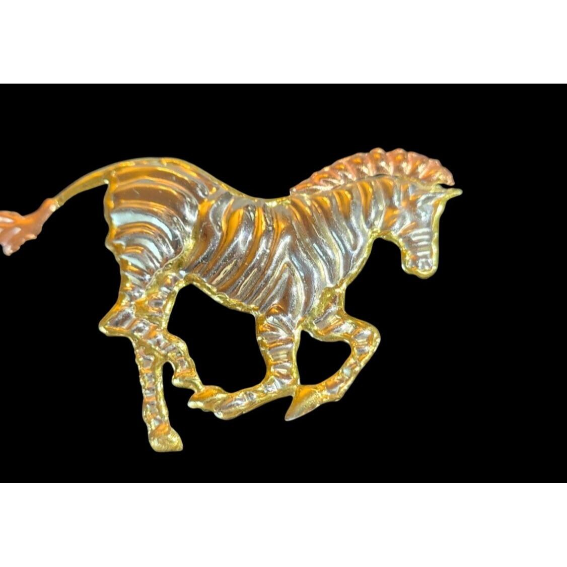Vintage Zebra Brooch - Etsy