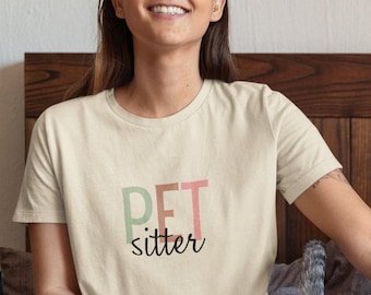 Personalized Tshirt,Pet Sitting Shirt, Dog Walker Shirt, Pet Sitter Gifts, Custom Pet Sitter Shirt, Walker Tee