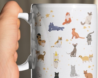 Cat Mug for cat lovers gift mug for cat mom cat mug gift for her