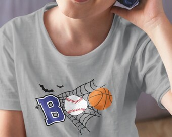 Boo Shirt, Halloween Baseball Shirt, Halloween Sports Shirt, Halloween TShirt, Boys Halloween Shirt, Halloween Gift