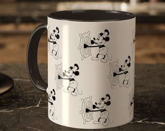 Taza de café Steamboat Willie, Taza de café Steamboat Willie, Taza de café Steamboat Willie, Mickey