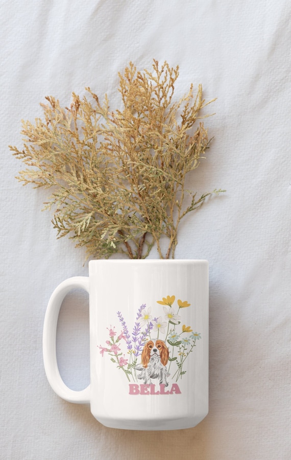 Custom Cavalier King Charles Spaniel Mug Cavalier King Charles Spaniel Lover Mug for Cavalier King Charles Spaniel dog lover custom mug gift