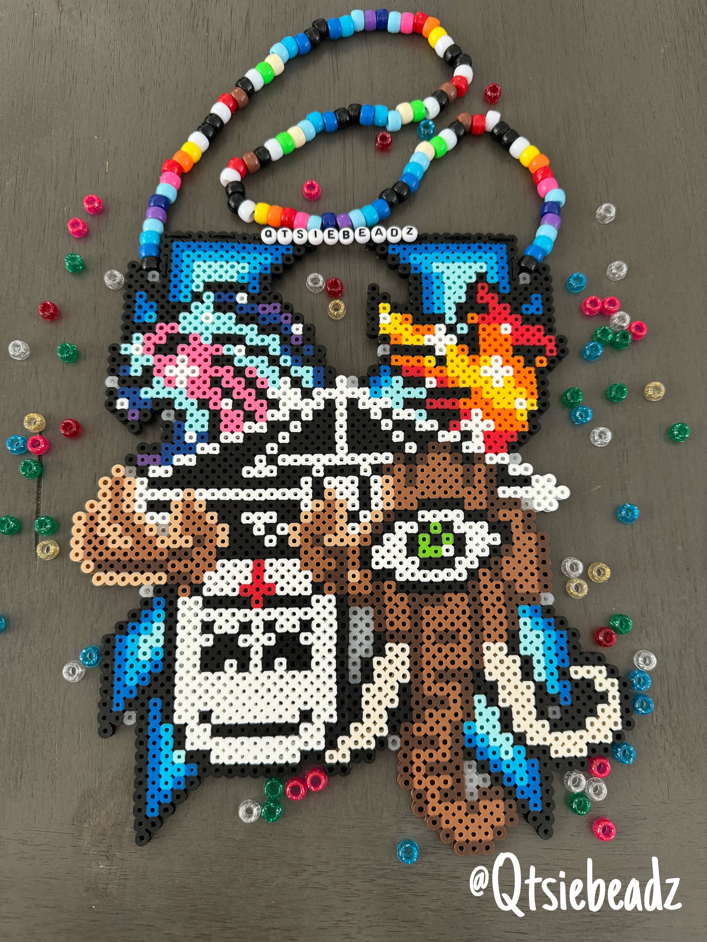 その他 beads art Final Fantasy VI Terra Perler Bead Figure by AshMoonDesigns