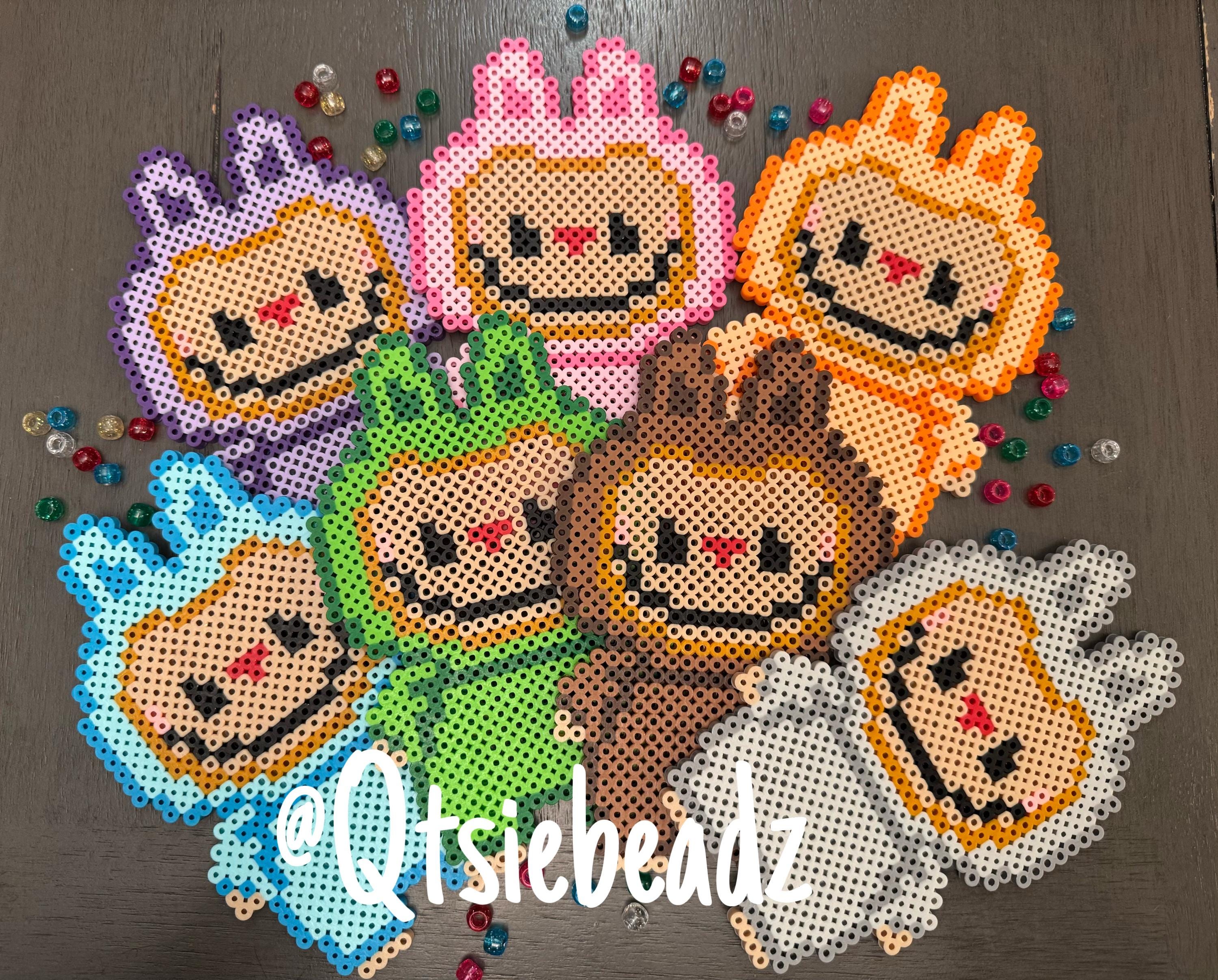 Cute Inspired Furry Monster Characters Perler Beads for Raves, Music Festivals