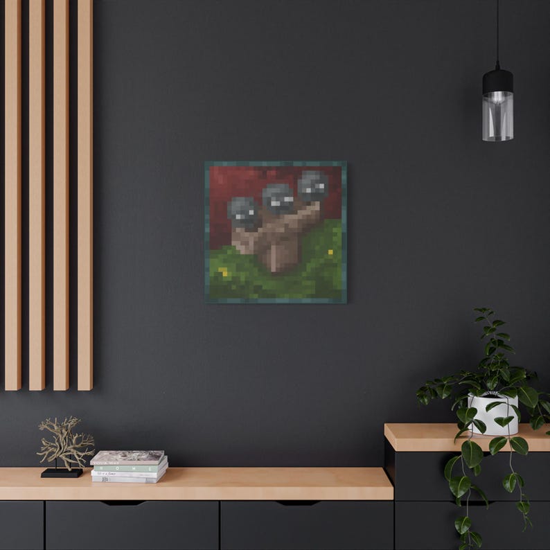 Minecraft Wither Painting - Etsy