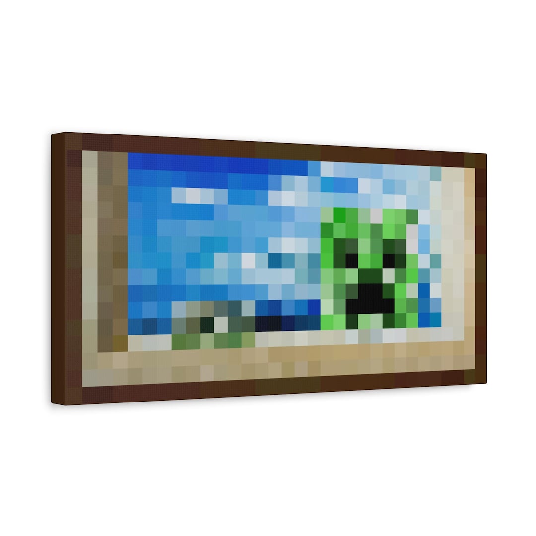 Minecraft Creeper Painting - Etsy UK