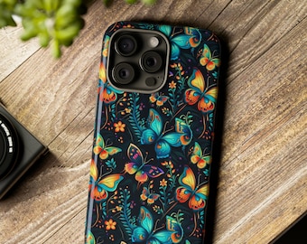 Elegante funda de teléfono Boho Butterfly para iPhone 15 Pro Max, funda de teléfono celular Iphone Mini 13, 14 Plus, Galaxy S23 ultra, Samsung S20 Fe, Pixel 7