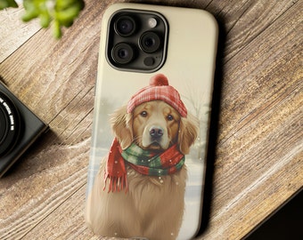 Golden Retriever Dog Pattern Cell Phone Cases, Pet IPhone Case, Pet Lovers Gift, Dog Mom Xmas Gift, Pixel 7 Case, Plus Pro Max, S23 Ultra