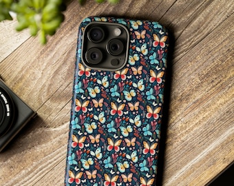 Funda de teléfono con diseño de mariposas caprichosas para iPhone 15 Pro Max, funda para teléfono móvil iPhone Mini 13, 14 Plus, Galaxy S23 Ultra, Samsung S20 Fe, Pixel 7