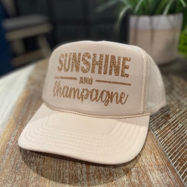 Sunshine & Champagne Trucker Hat