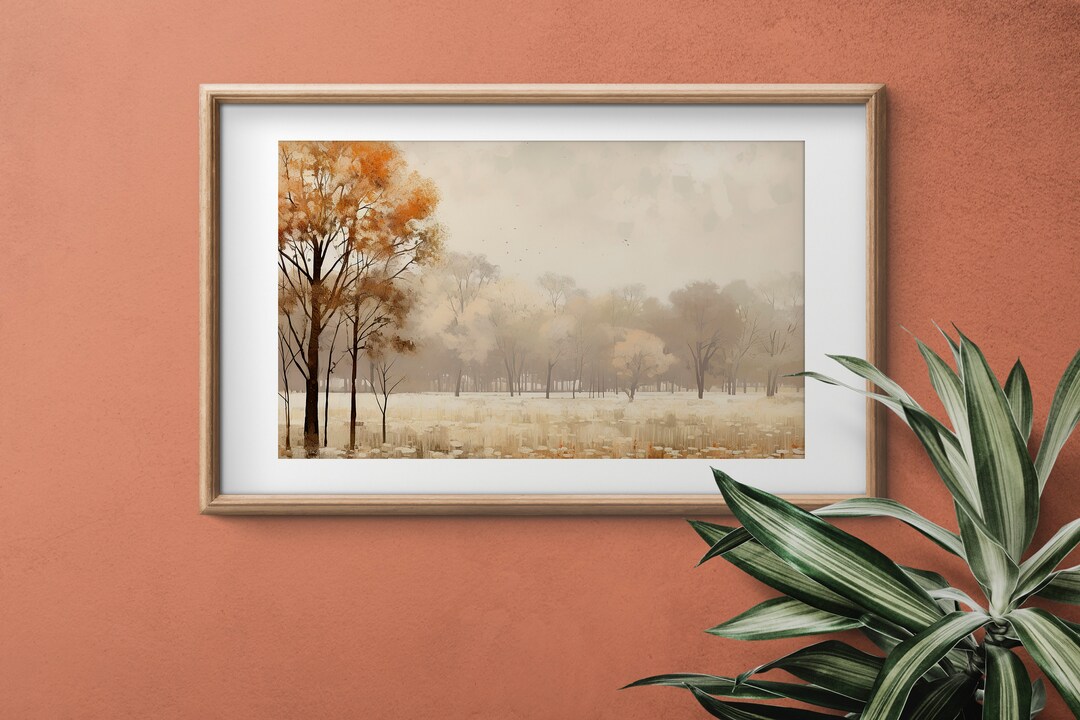 Autumn Nature Art Print for Wall Decor Fall Season Landscape Oil ...