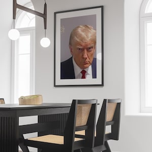 Donald Trump Mug Shot Of President Wall Art High Quality Printable Of Donald Trump President Decor Viral Mug Shot 2024 Election