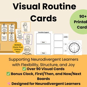 Visual Tools to Support Calm Transitions & Organized Routines
