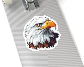 Bald Eagle Head Kiss-Cut Stickers | Patriotic Eagle Decal