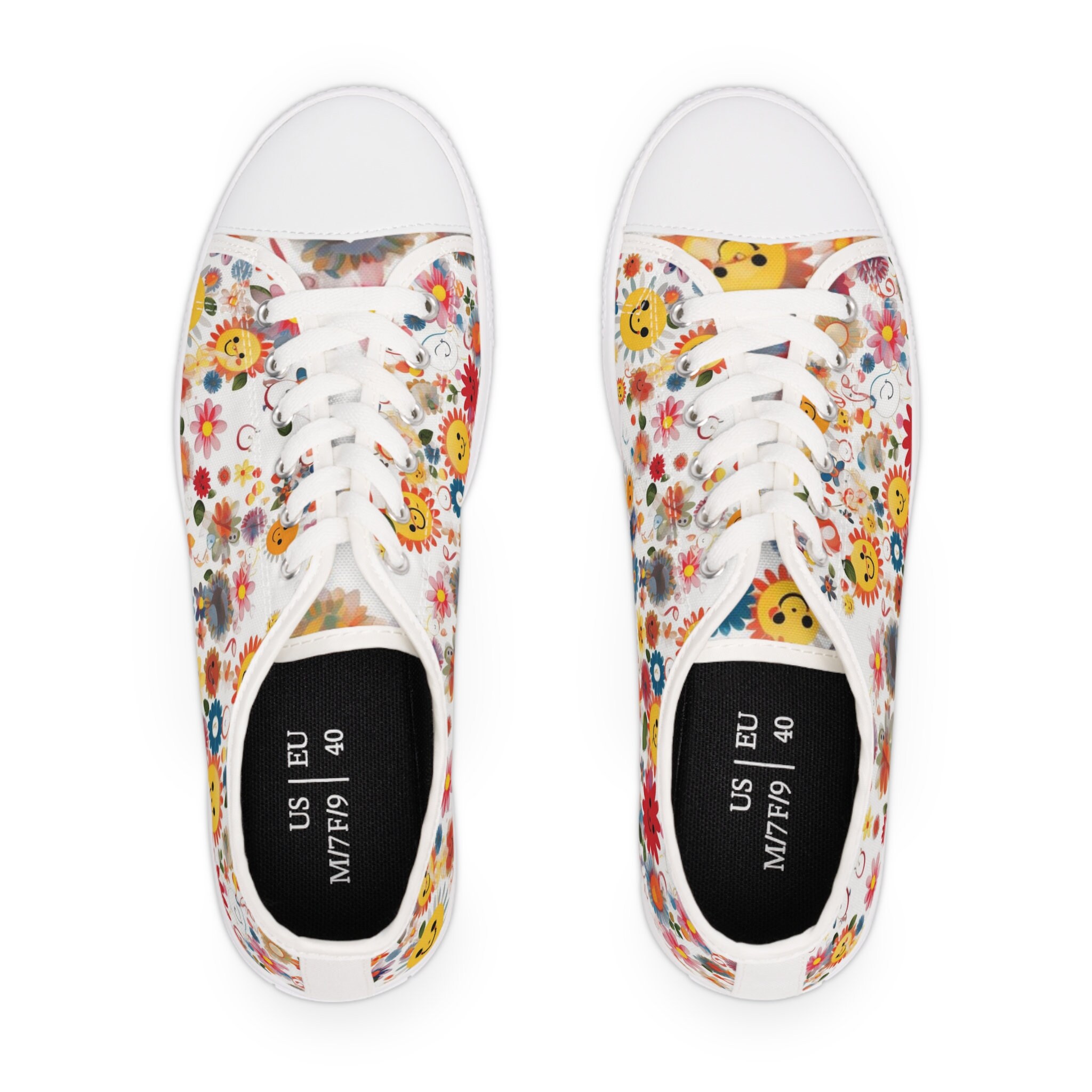 Soft Canvas High Top Smiley Face Sneakers - Blush main image 1